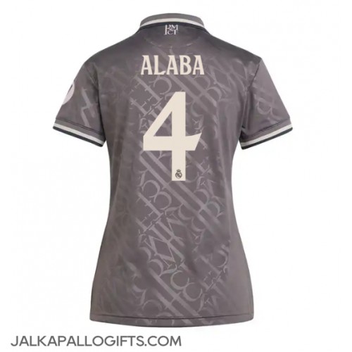 Real Madrid David Alaba #4 Kolmaspaita Naiset 2024-25 Lyhythihainen